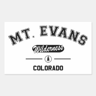 Sticker Rectangulaire Mont Evans Wilderness