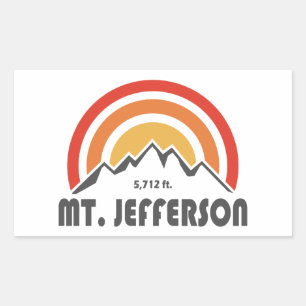 Sticker Rectangulaire Mont Jefferson New Hampshire