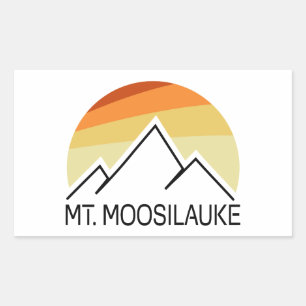Sticker Rectangulaire Mont Moosilauke New Hampshire Retro