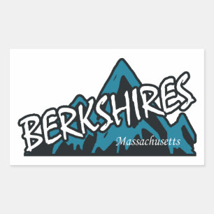 Sticker Rectangulaire Montagnes Berkshire Massachusetts