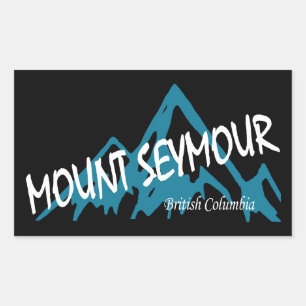 Sticker Rectangulaire Montagnes du mont Seymour