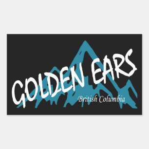 Sticker Rectangulaire Montagnes du parc provincial Golden Ears