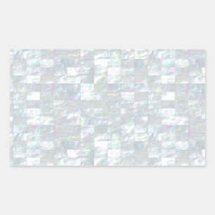 Sticker Rectangulaire Mosaïque nacrée