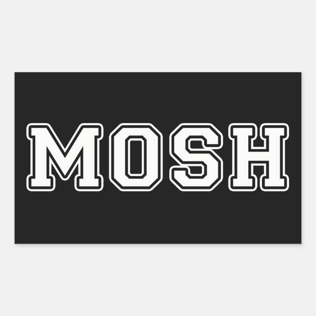 Sticker Rectangulaire Mosh (Devant)