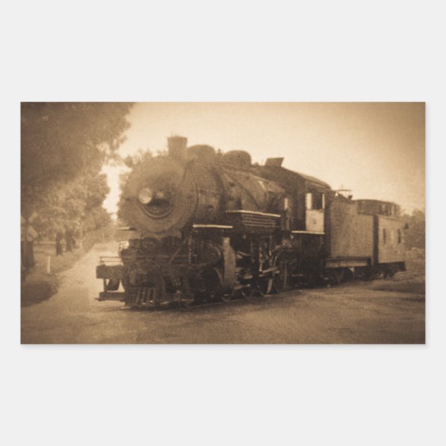 Sticker Rectangulaire Moteur terminal de chemin de fer de Detroit chez (Devant)