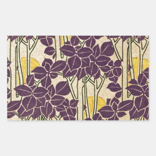Sticker Rectangulaire Motif Art Nouveau #5