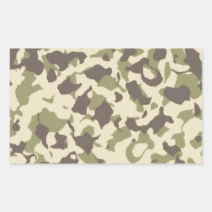 Sticker Rectangulaire Motif Camo