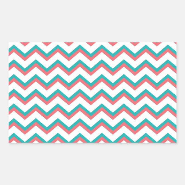 Sticker Rectangulaire Motif Chevron Sud-Ouest (Devant)