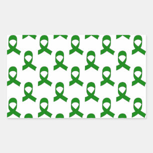 Sticker Rectangulaire Motif de ruban vert