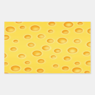 Sticker Rectangulaire Motif de texture au fromage suisse