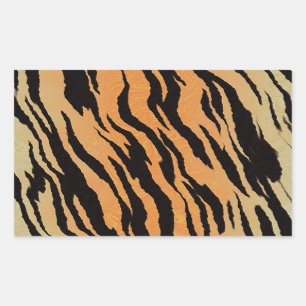 Sticker Rectangulaire Motif de tigre