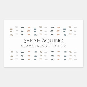 Sticker Rectangulaire Motif des pointes de main sur mesure Seamstress