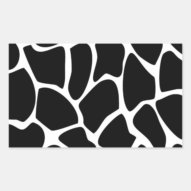 Sticker Rectangulaire Motif d'impression Giraffe. Design poster de anima (Devant)