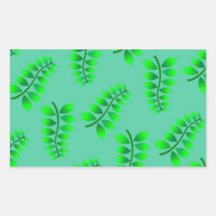 Sticker Rectangulaire Motif Foliage éponyme