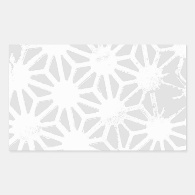 Sticker Rectangulaire Motif géométrique gris pâle (Devant)