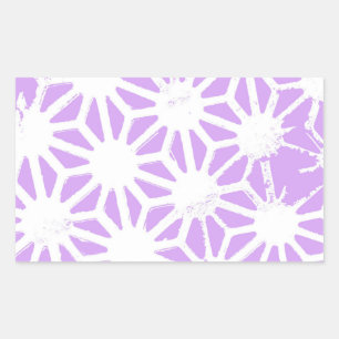 Sticker Rectangulaire Motif géométrique Lilac