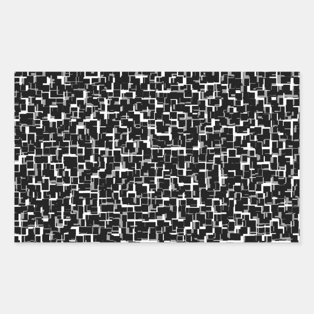 Sticker Rectangulaire Motif noir photo numérique (Devant)