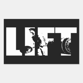 Sticker Rectangulaire Motivation de la musculation