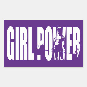 Sticker Rectangulaire Motivation pour l'haltérophilie des femmes - Pouvo