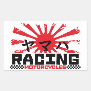 Sticker Rectangulaire Moto japonais