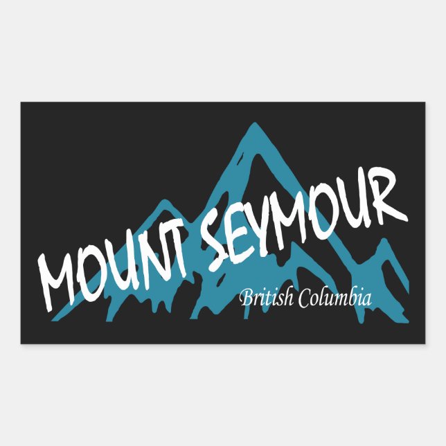 Sticker Rectangulaire Mount Seymour Mountains (Devant)