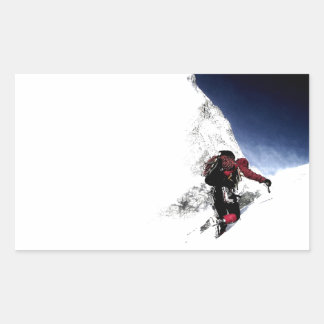 Sticker Rectangulaire Mountain Climat Sports extrêmes