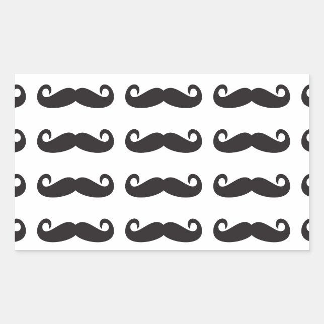 Sticker Rectangulaire Moustache (Devant)