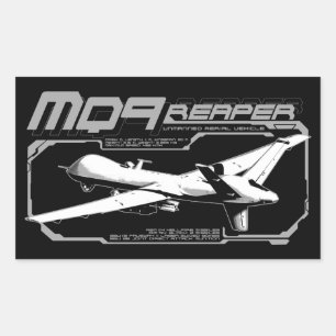 STICKER RECTANGULAIRE MQ-9