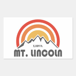 Sticker Rectangulaire Mt. Lincoln New Hampshire