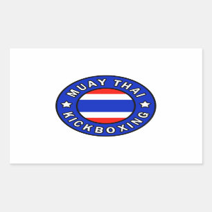Sticker Rectangulaire Muay Thai