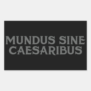 Sticker Rectangulaire Mundus Sine Caesaribus