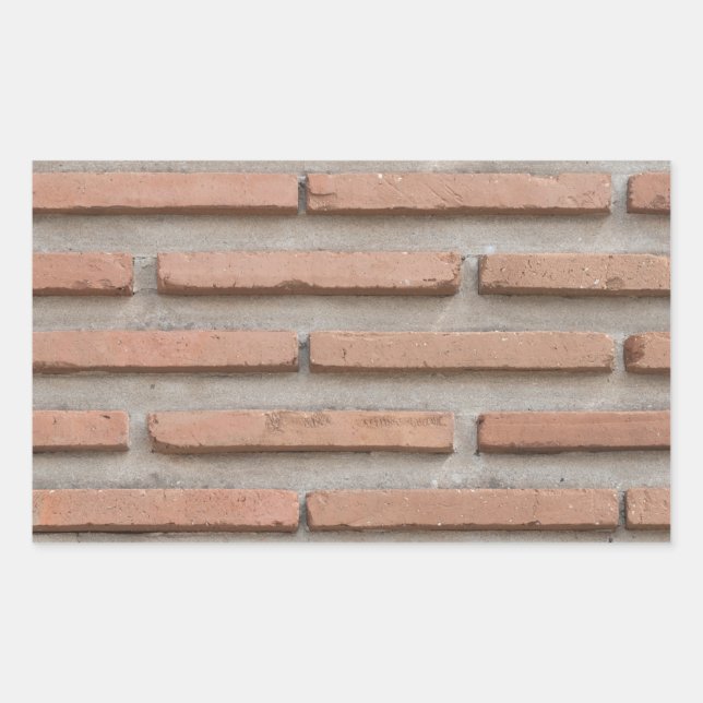 Sticker Rectangulaire Mur de briques (Devant)