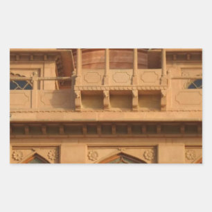 Sticker Rectangulaire Musée du Palais de Mohatta : Design Iconique