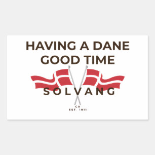 Sticker Rectangulaire Musique danoise amusante