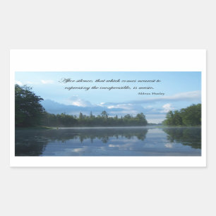Sticker Rectangulaire Musique inexpressible