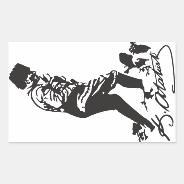 Sticker Rectangulaire Mustafa Kemal Ataturk (Devant)