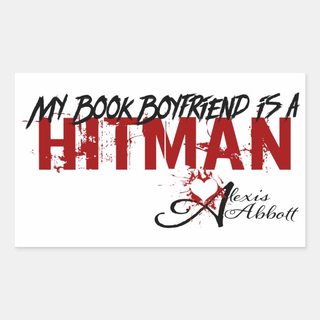 Sticker Rectangulaire My Book Boyfriend est un Hitman (Devant)