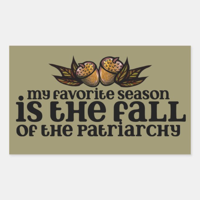 Sticker Rectangulaire My favorite season (Devant)