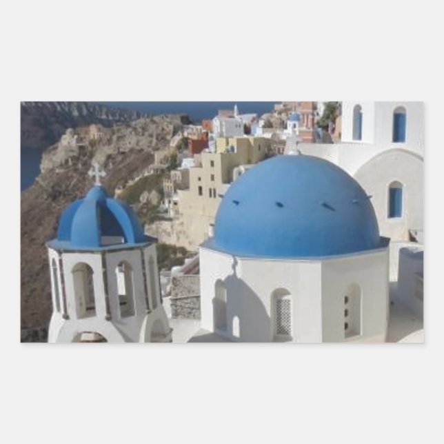Sticker Rectangulaire Mykonos Grèce Travel (Devant)