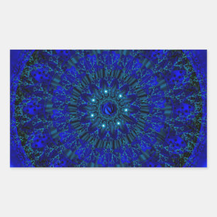 Sticker Rectangulaire Mystic Blue Rose.jpg