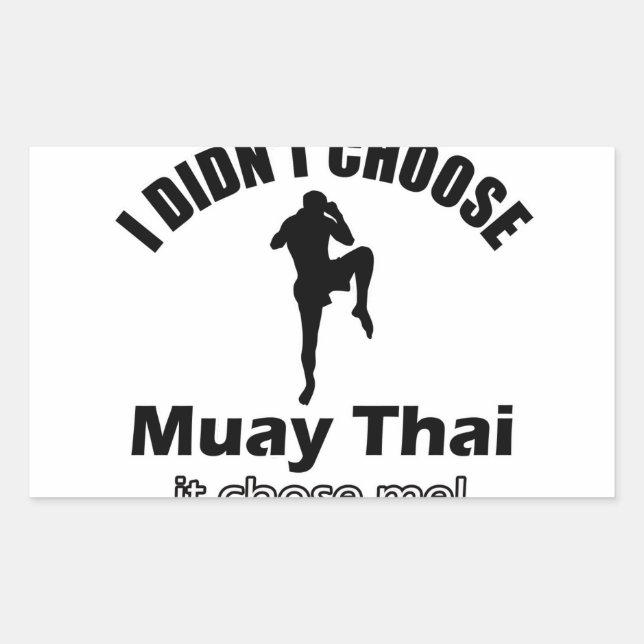 Sticker Rectangulaire N'a pas choisi beaucoup de thai (Devant)