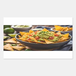 Sticker Rectangulaire Nachos chargés