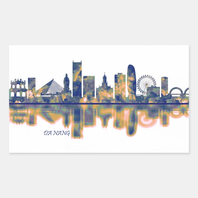 Sticker Rectangulaire Nang Skyline (Devant)