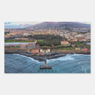 Sticker Rectangulaire Naples Italie