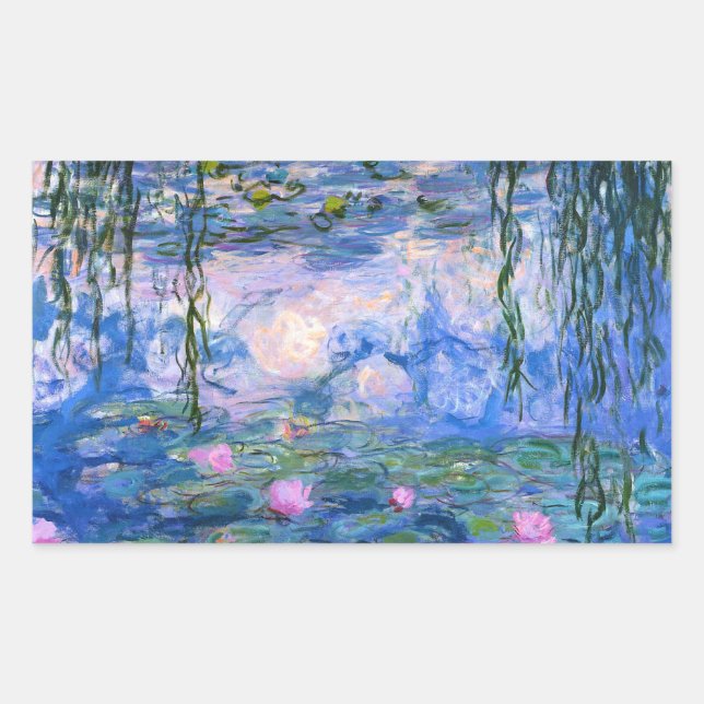 Sticker Rectangulaire Nappes D'Eau (Devant)