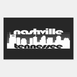 Sticker Rectangulaire Nashville Tennessee