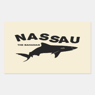 Sticker Rectangulaire Nassau - Les Bahamas Shark Diving T-Shirt