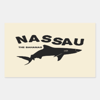 Sticker Rectangulaire Nassau - Les Bahamas Shark Diving T-Shirt