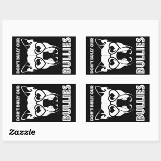 Sticker Rectangulaire ne intimidez pas nos brutes
