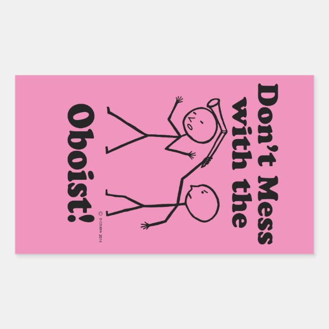 Sticker Rectangulaire Ne manquez pas avec l'autocollant rectangulaire Ob (Devant)